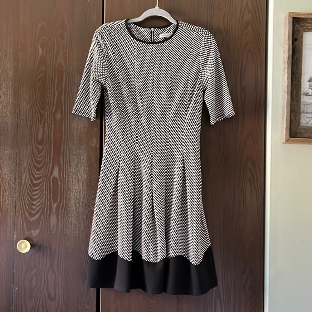 Danny & Nicole black/ white polka dot dress. Size 8